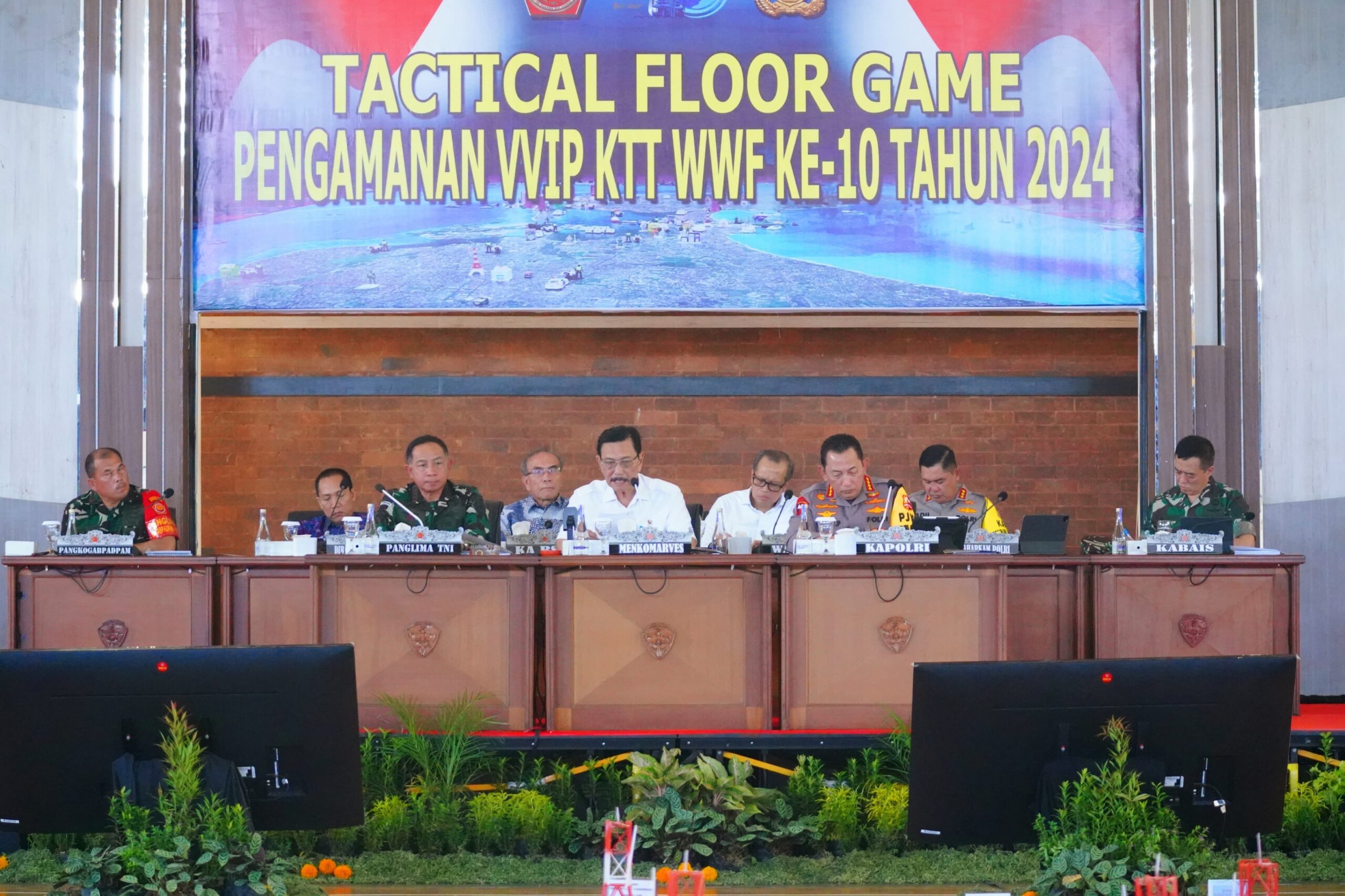 Jelang KTT World Water Forum, TNI Gelar Tactical Floor Game di Bali