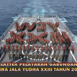 Lattek WJY 23, Teruskan Perjuangan Pahlawan, Siswa Kodiklatal Tabur Bunga Di Laut