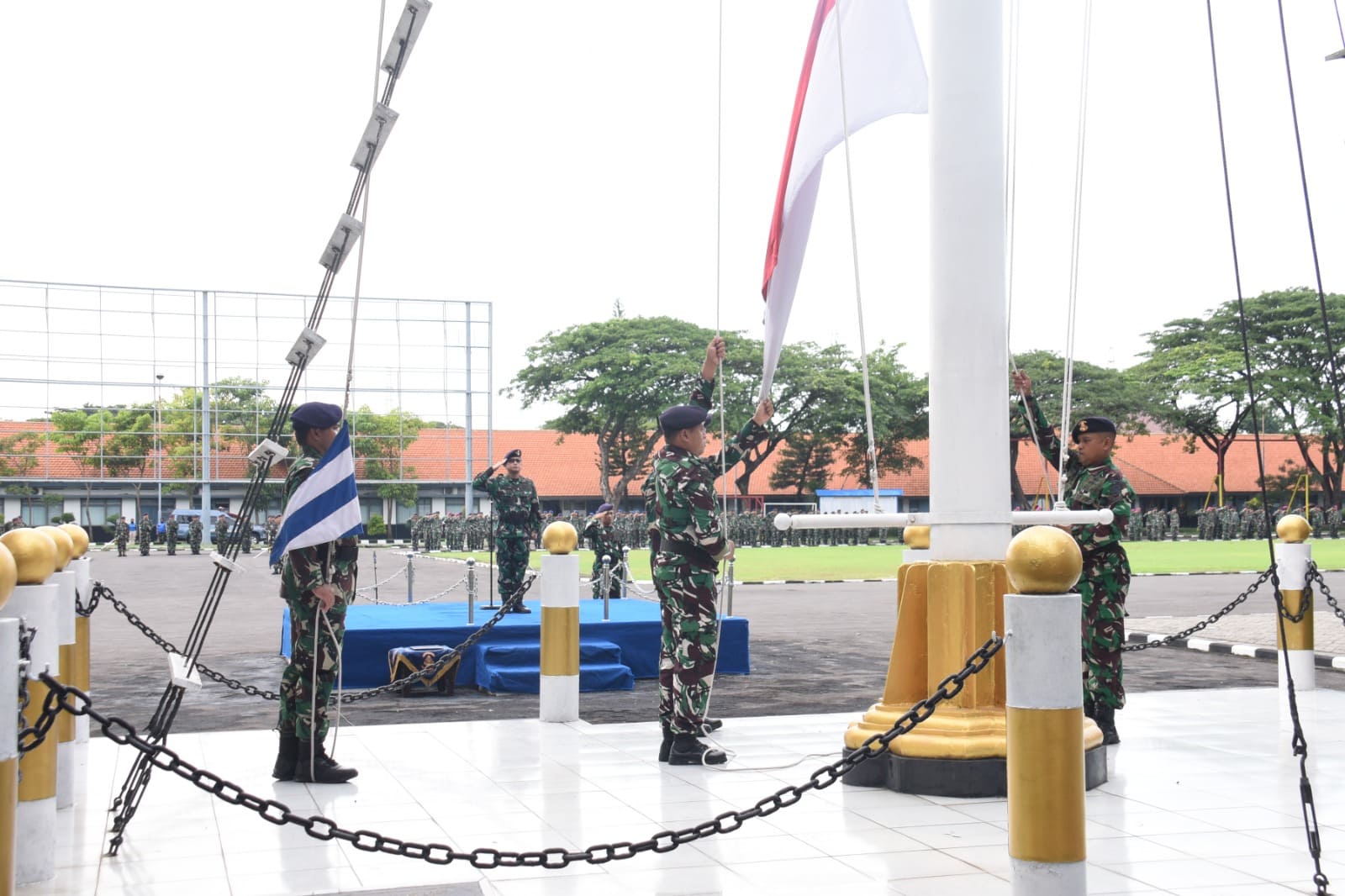 Pimpin Upacara Bendera 17-an, Dirdok Kodiklatal Sampaikan Pesan Panglima TNI