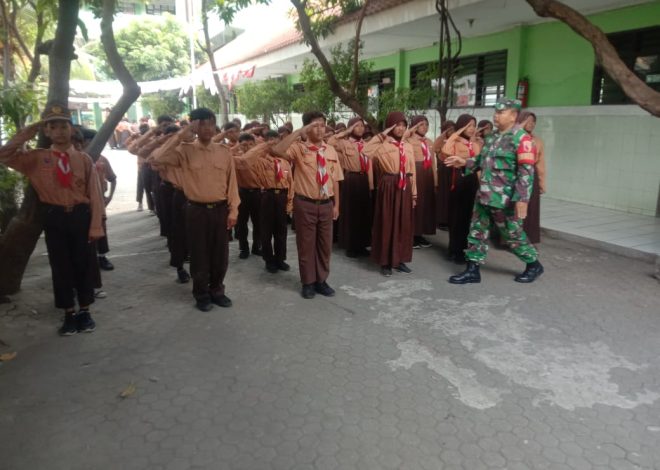 Wujud Kepedulian TNI AD, Babinsa Berikan Materi Dasar