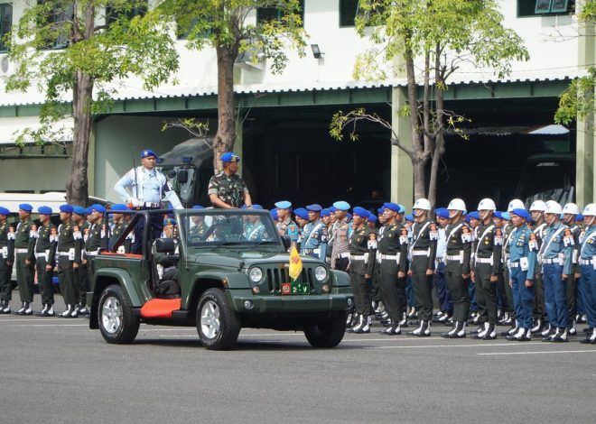 Danpusdik Pomal Kodiklatal Hadiri Upacara Gelar Operasi Gaktib dan Operasi Yustisi Polisi