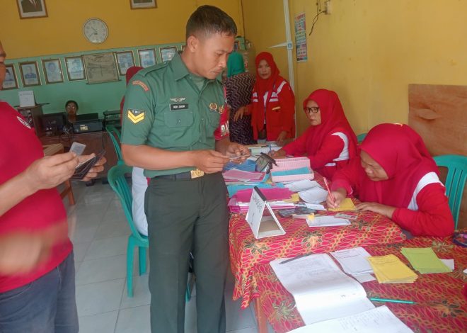 Komitmen Babinsa Kelurahan Dupak Sukseskan Pelayanan Posyandu Keluarga