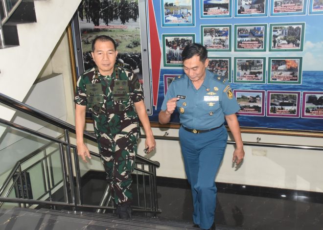 Jelang Pantukhir Diklapa TNI AL dan Diklapa Plus, Wadan Kodiklatal Sambut Courtesy Call Kadisdikal