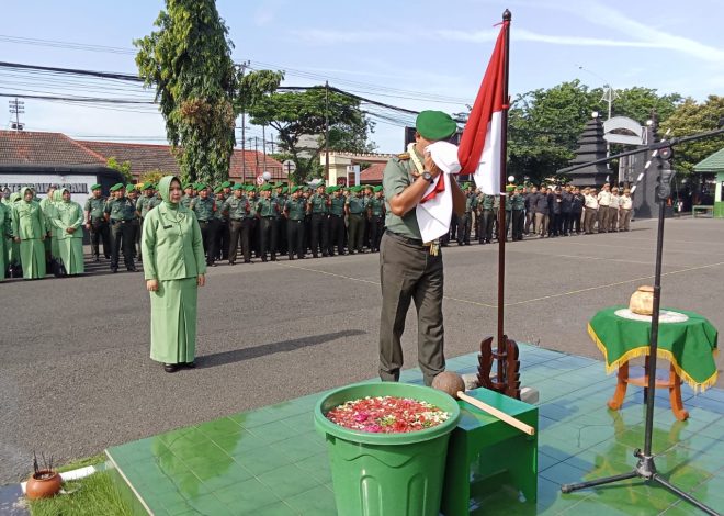 Kodim 0830/Surabaya Gelar Tradisi Penyambutan Dandim Baru