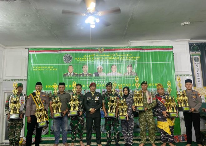 Prajurit Ditlat Kodiklatal Klk Agung Juara 3 MTQ Ke-2 TNI – Polri Wilayah Jawa Timur