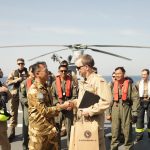 Tingkatkan Interoperabilitas, KRI SIM-367 Dan Heli Panther TNI AL Latihan Bersama Kapal Perang Jerman di Laut Mediterania