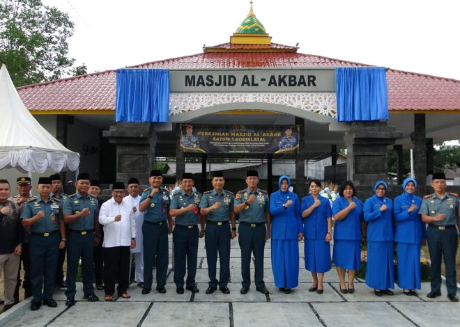 Dankodiklatal : Pembangunan Masjid Al Akbar Satdik-1 Kodiklatal Tingkatkan Moralitas Siswa