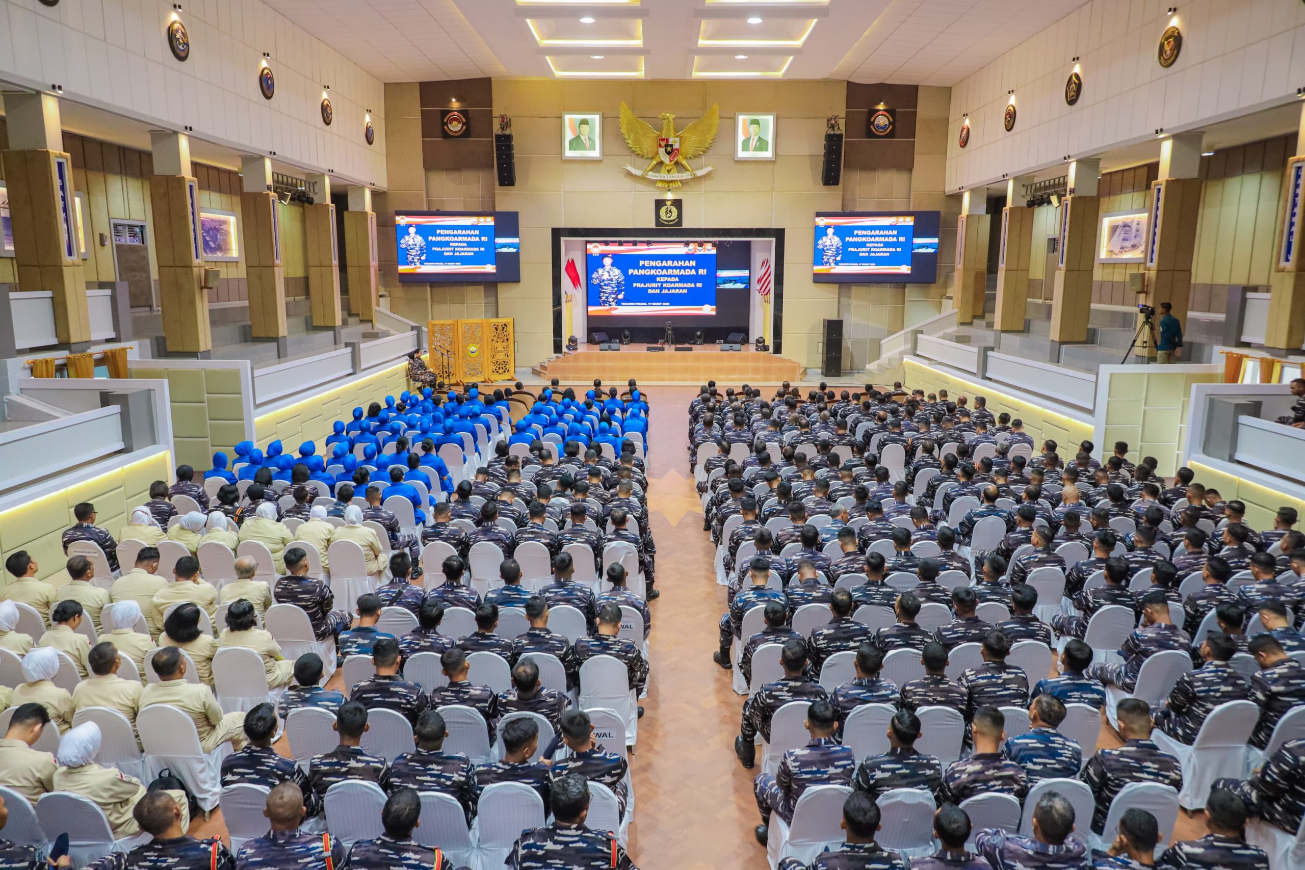 Ikuti Pengarahan Pangkoarmada RI, Koarmada II Komitmen Jaga Loyalitas dan Mental Tangguh