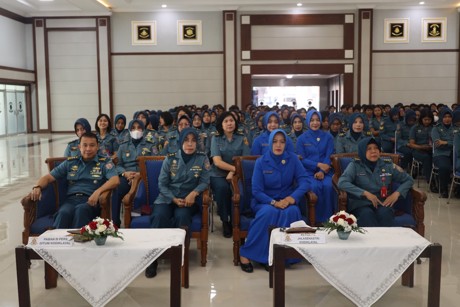 Peringati Hari Kartini, Kowal Kodiklatal Ikuti Apel Bersama Wan TNI Secara Vicon