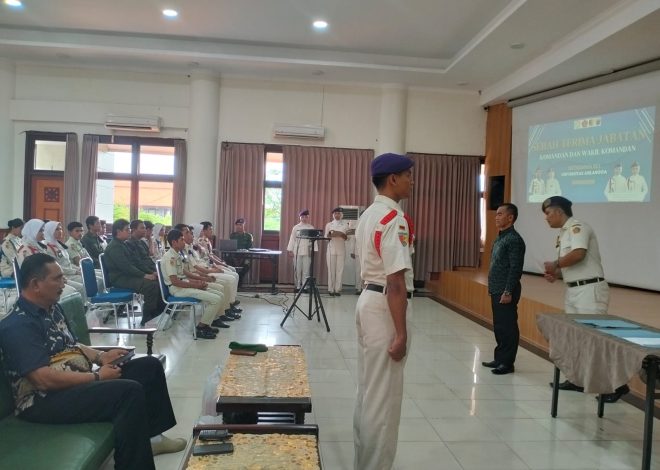 Danramil Sukolilo Hadiri Sertijab Komandan Satuan Resimen Mahasiswa 801 Unair