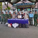 Satgasmar Pam Ambalat XXX Berhasil Gagalkan Penyelundupan Ballpress dari Malaysia