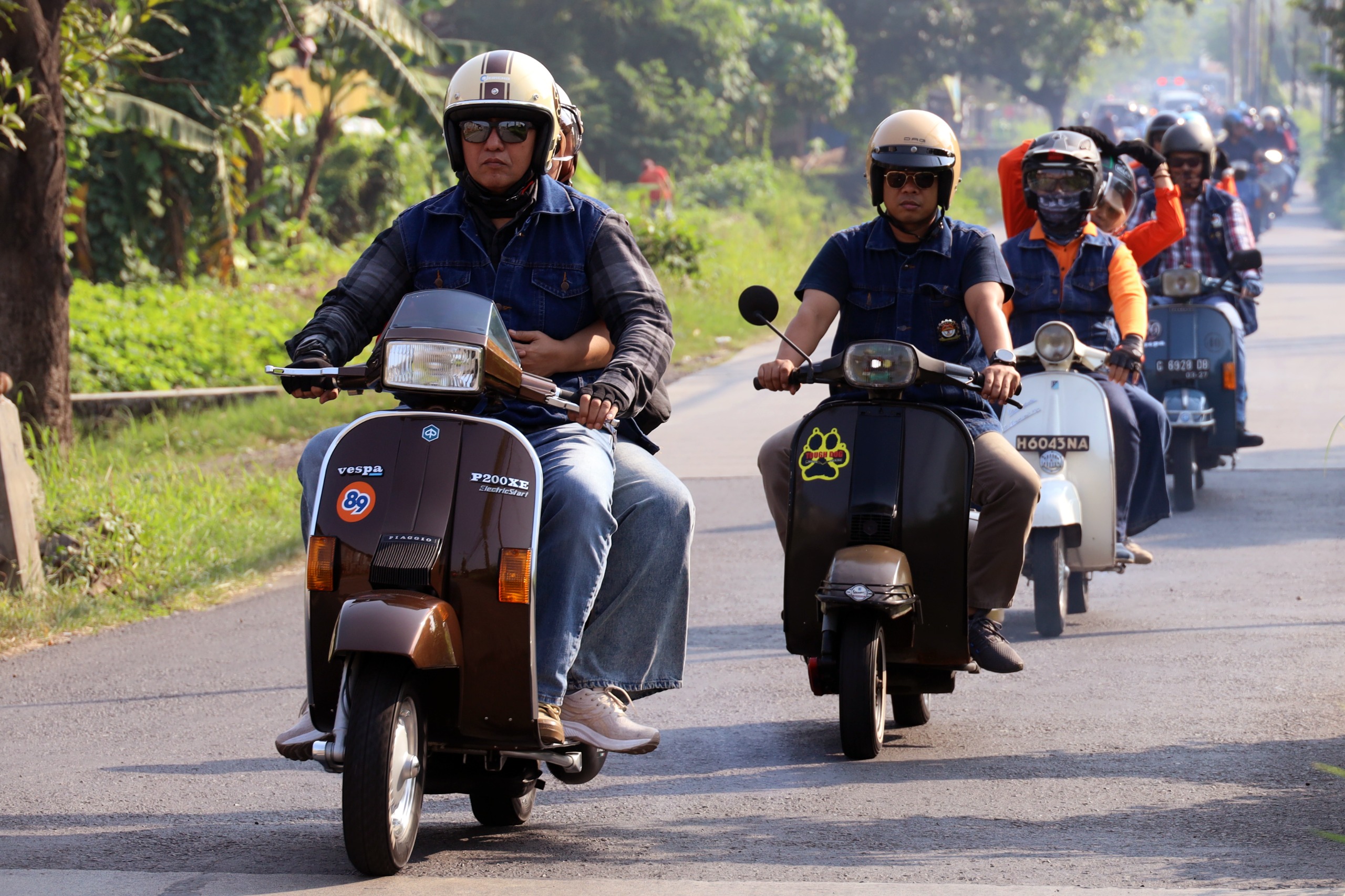 Gaspol Tanpa Batas! Dankodiklatal Pimpin Konvoi Vespa Kodiklatal Scooter Club
