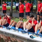 Jaga Kesehatan, Perwira Batalyon Infanteri 3 Marinir Laksanakan Olahraga Bersama Danbrigif 2 Marinir
