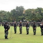 Prajurit Yonif 5 Marinir Laksanakan Apel Gelar Kesiapan Satgas Pamtas RI-PNG Mobile TA 2025