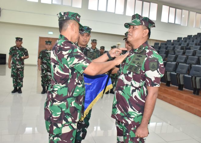 Pengukuhan Jabatan Dansatlatmatla Puslatopsla Kodiklatal