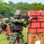 Asah Kemampuan, Prajurit Yonif 1 Mar Latihan Tembak Reaksi