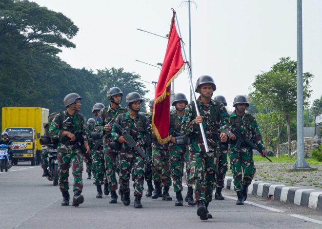 Tingkatkan Kemampuan Fisik, Prajurit Yonif 3 Marinir Laksanakan Hanmars