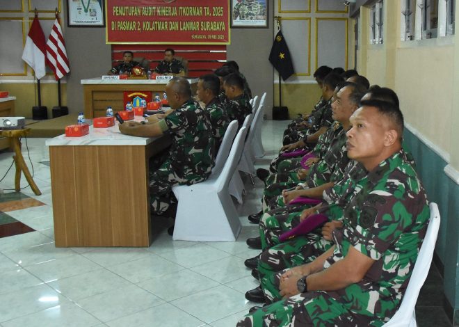 Komandan Brigif 2 Marinir Ikuti Rapat Taklimat Akhir Audit Kinerja Itkormar