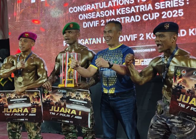 Prajurit Yonif 5 Marinir Ikuti Kejuaraan Body Contest Piala Pangdivif 2 Kostrad Cup Tahun 2025