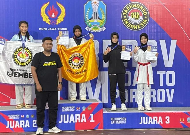 Atlet Taekwondo Putri Yonif 1 Marinir Ukir Prestasi Pada Kejurprov Jatim Road to Porprov TA.2025