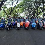 Komandan Brigif 2 Marinir Ikuti Touring Bersama RANUSA Scooter Community Pasmar 2