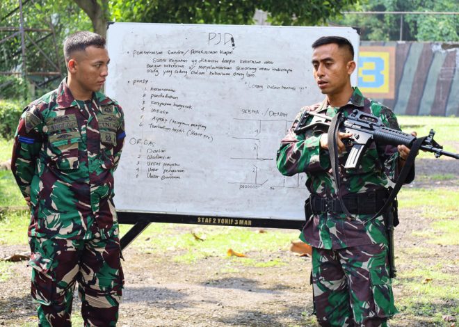 Jelang Penugasan Trisila, Prajurit Yonif 3 Marinir Laksanakan Pendalaman Materi