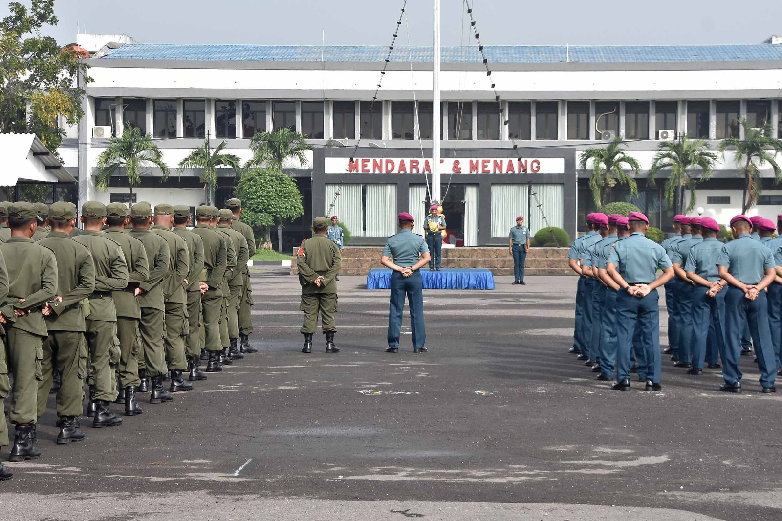Prajurit Yonif 1 Marinir Ikuti Upacara Peringatan Hari Kebangkitan Nasional Ke-117