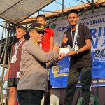 Banggakan Satuan, Atlet Pentathlon Yonif 3 Marinir Tampil Meyakinkan Pada Event Tarik Fun Run