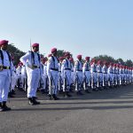 Prajurit yonif 5 marinir ikuti upacara