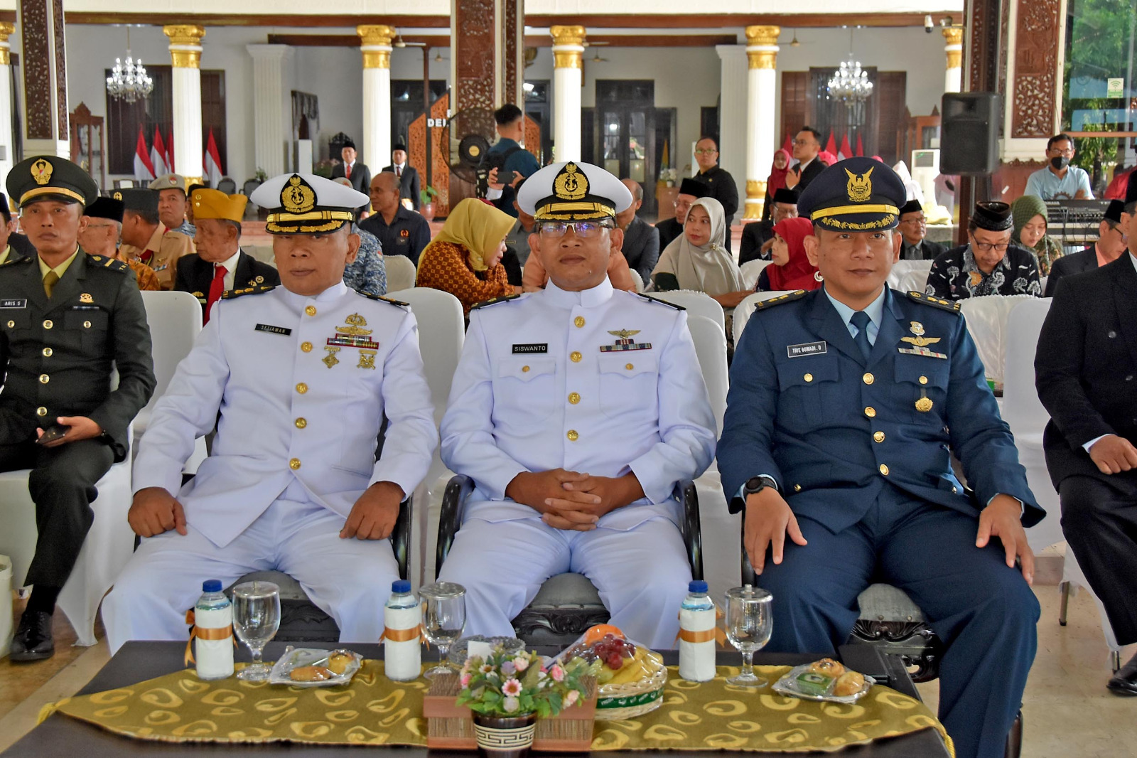Komandan Brigif 2 Marinir Ikuti Peringatan Hari Lahir Pancasila Di Pendopo Delta Wibawa