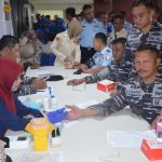 Prajurit Yonif 1 Marinir Sumbangkan Darah Pada Peringatan HUT Ke 69 Penerbangan TNI AL Tahun 2025