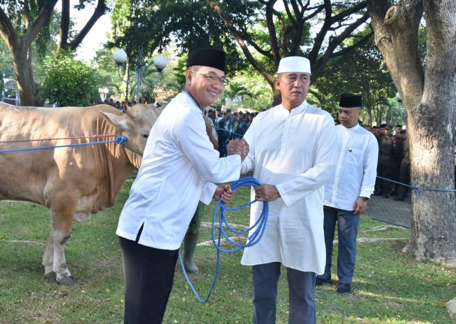 Semangat Berkurban di Kodiklatal: Komandan Kodiklatal Serahkan Hewan Kurban