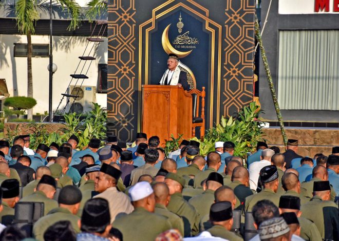 Brigif 2 Marinir Gelar Sholat Idul Adha 1446 H / 2025 M
