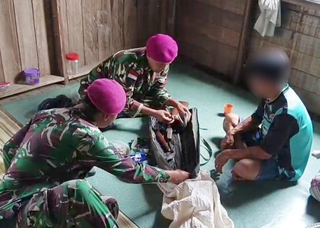Satgasmar Pam Ambalat XXX Terima Senjata Api Rakitan Di Perbatasan