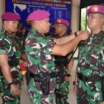 Komandan Brigif 2 Marinir Pimpin Sertijab Wakil Komandan Dan Perwira Staf Operasi