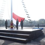 Tingkatkan Nasionalisme, Prajurit Dan PNS Brigif 2 Marinir Laksanakan Upacara 17-an