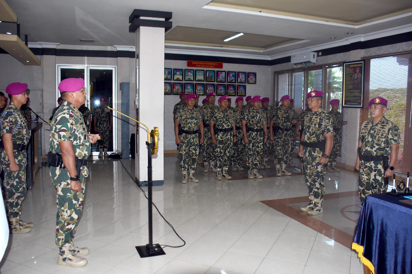 Komandan Brigif 2 Marinir Ikuti Serah Terima Jabatan Asops Komandan Pasmar 2