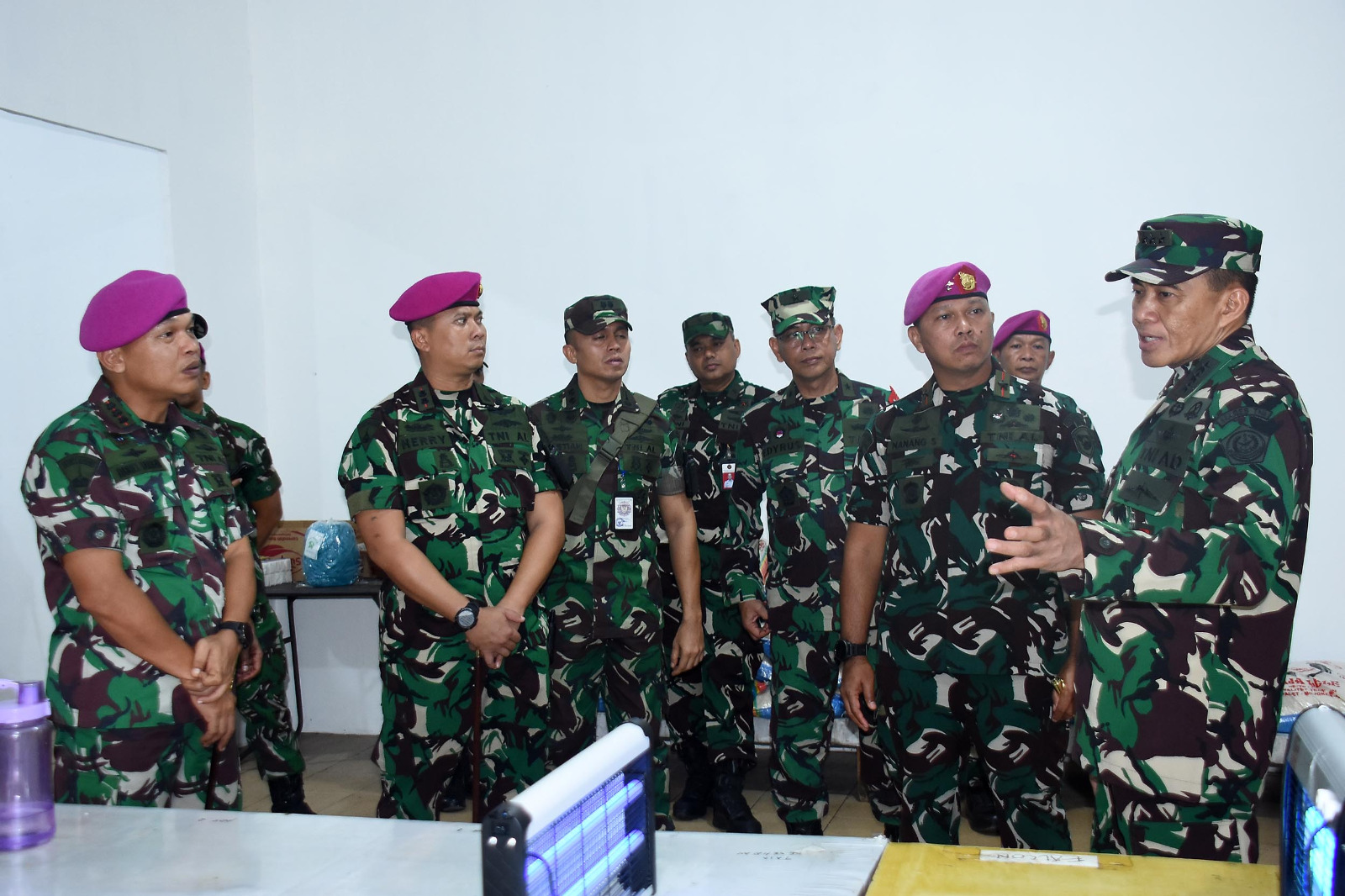 Dansatdik 1 SPPI Satdik 1 Batch 3 TA 2025 Terima Kunjungan Sekjen Kemenhan RI