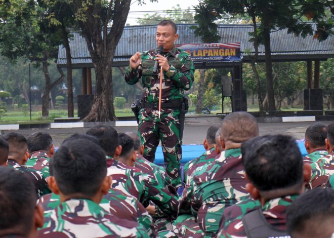 Komandan Batalyon Infanteri 3 Marinir Cek Kesiapan Tempur Prajurit Hiu Petarung