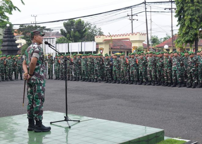 Peringatan Keras Dandim Surabaya: Judi Online dan Indisipliner Akan Ditindak Tegas