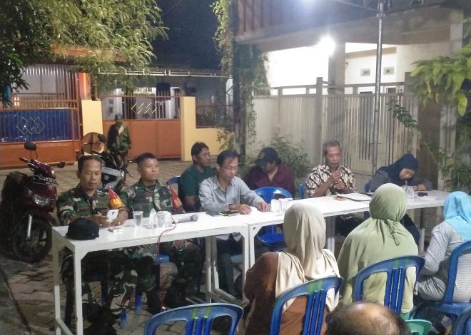 Anggota Koramil Rungkut Hadiri Sosialisasi SKAW dan Trantibmas