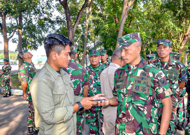 Cegah Pelanggaran Dilakukan Prajurit, Staf Intel Dan Provost Yonif 1 Marinir Laksanakan Sidak