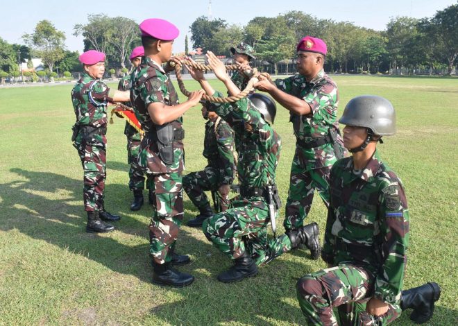 Danyonif 5 Marinir Pimpin Upacara Penerimaan Tamtama Remaja Angkatan XLIV/I TA 2025
