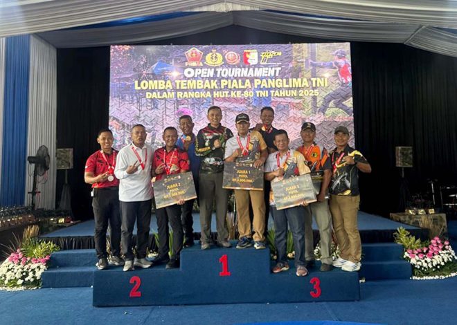 Danbrigif 2 Marinir Raih Juara Pada Eksebisi Pistol Eksekutif Panglima TNI Cup 2025