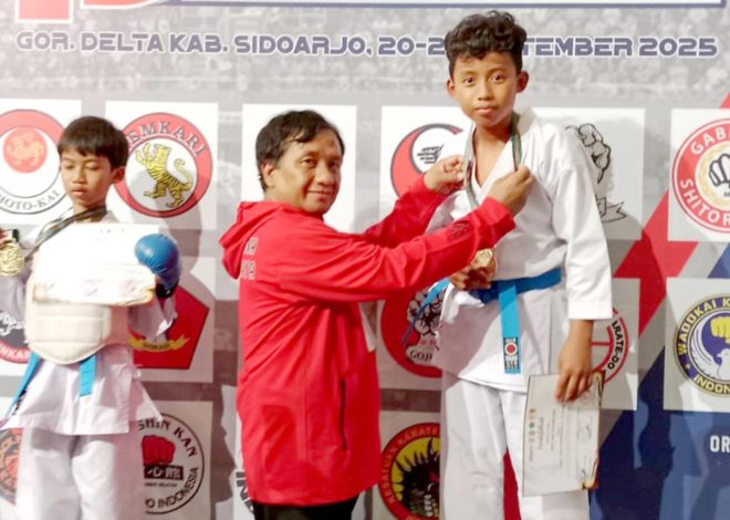 Karateka Junior Yonif 3 Marinir Raih Juara Pada Kejuaraan Karate Piala Dispora Jatim Cup 1 Sidoarjo
