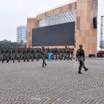 Jelang Peringatan HUT TNI Ke 80, Komandan Brigif 2 Marinir Pimpin Prajuritnya Laksanakan Gladi Upacara Parade Dan Defile