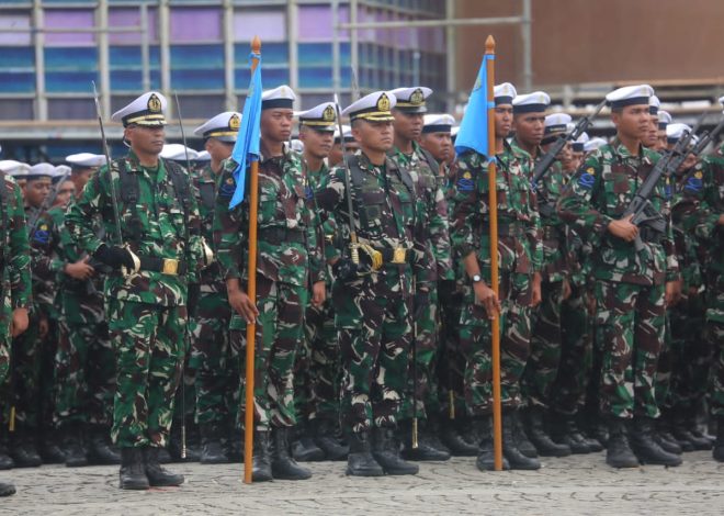 Semangat Membara! Prajurit Koarmada II Ikuti Gladi Gabungan  