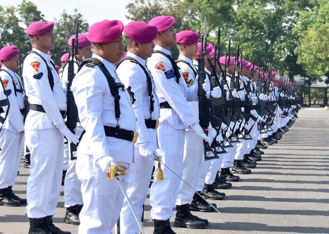 Prajurit Yonif 1 Mar Ikuti Upacara Peringatan Hari Kesaktian Pancasila