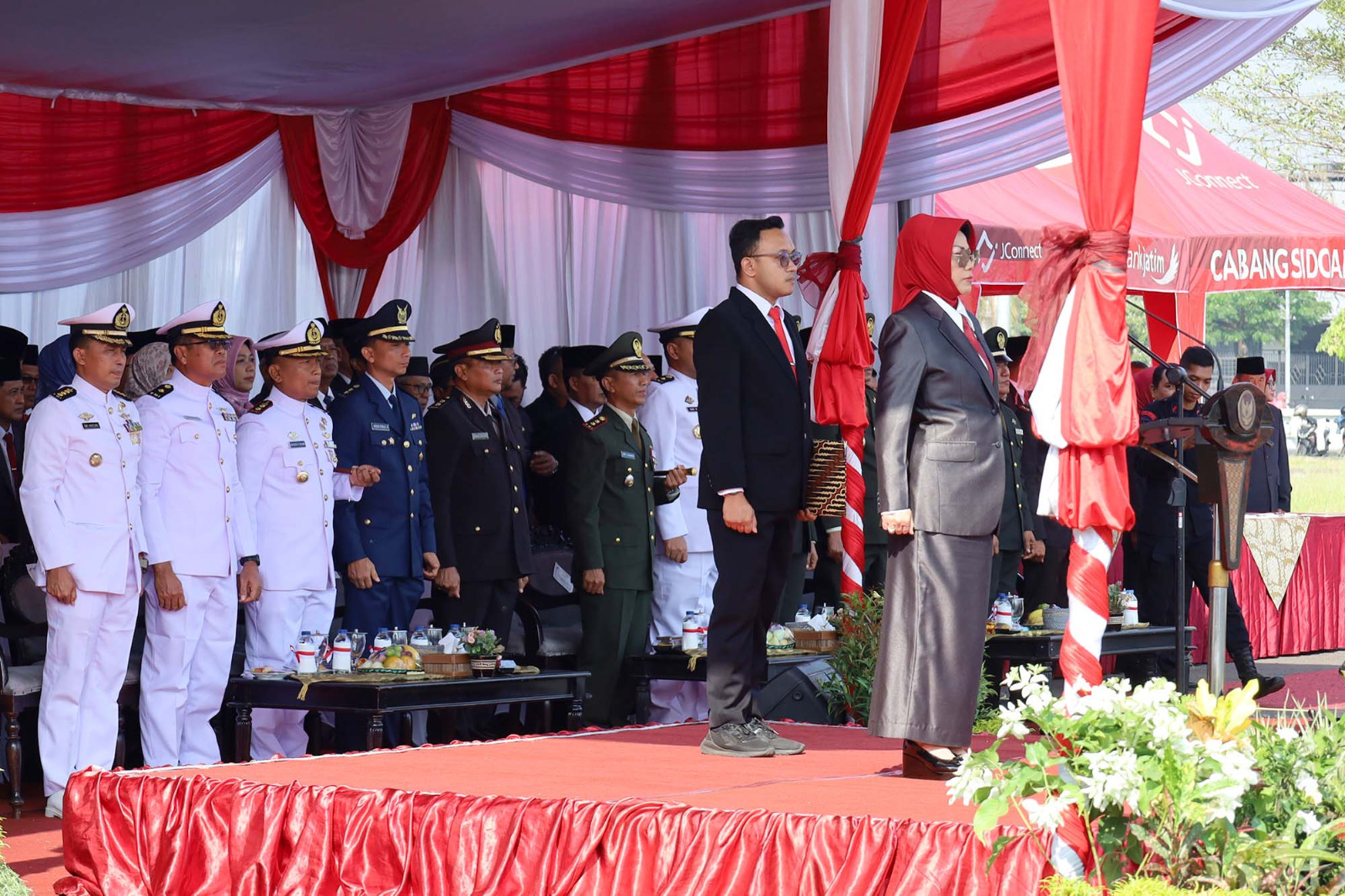 Danyonif 3 Marinir Hadiri Upacara Peringatan Hari Kesaktian Pancasila Di MPP Sidoarjo